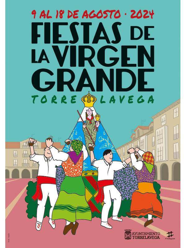 Cartel Fiestas de la Virgen Grande Torrlavega 2024